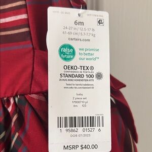 Carter's Red and Brown Baby Outfit